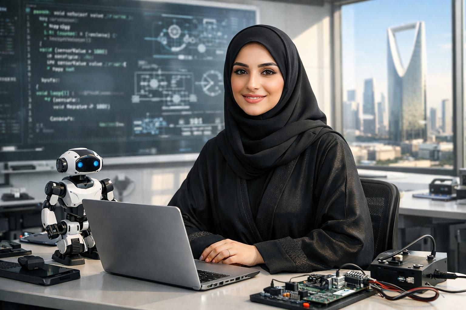 arab saudi memperkuat program pendidikan teknologi khusus untuk perempuan, mendukung pemberdayaan dan peningkatan keterampilan di bidang teknologi.