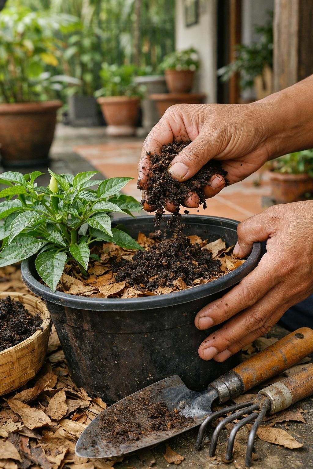 hobi berkebun di rumah semakin populer di kalangan warga palembang, memberikan kesenangan dan manfaat kesehatan bagi keluarga.