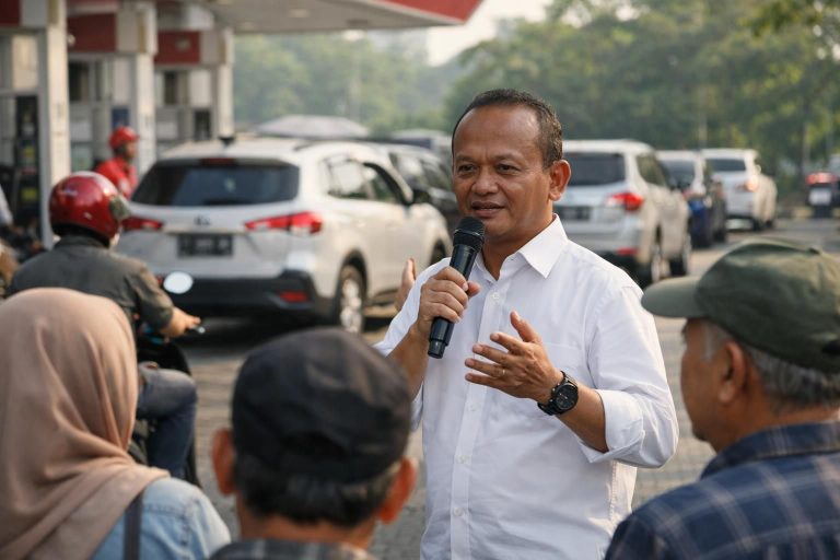 bahlil mengimbau warga untuk menggunakan bbm secukupnya dan menghindari pembelian panik demi menjaga ketersediaan bahan bakar.