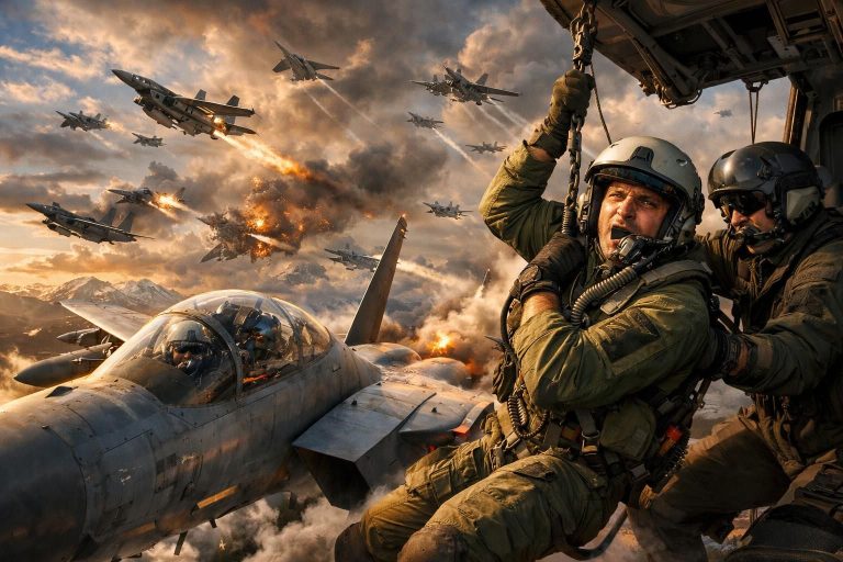 misi dramatis penyelamatan kru f-15 di iran yang melibatkan puluhan jet tempur dan peran rahasia cia dalam operasi berisiko tinggi.