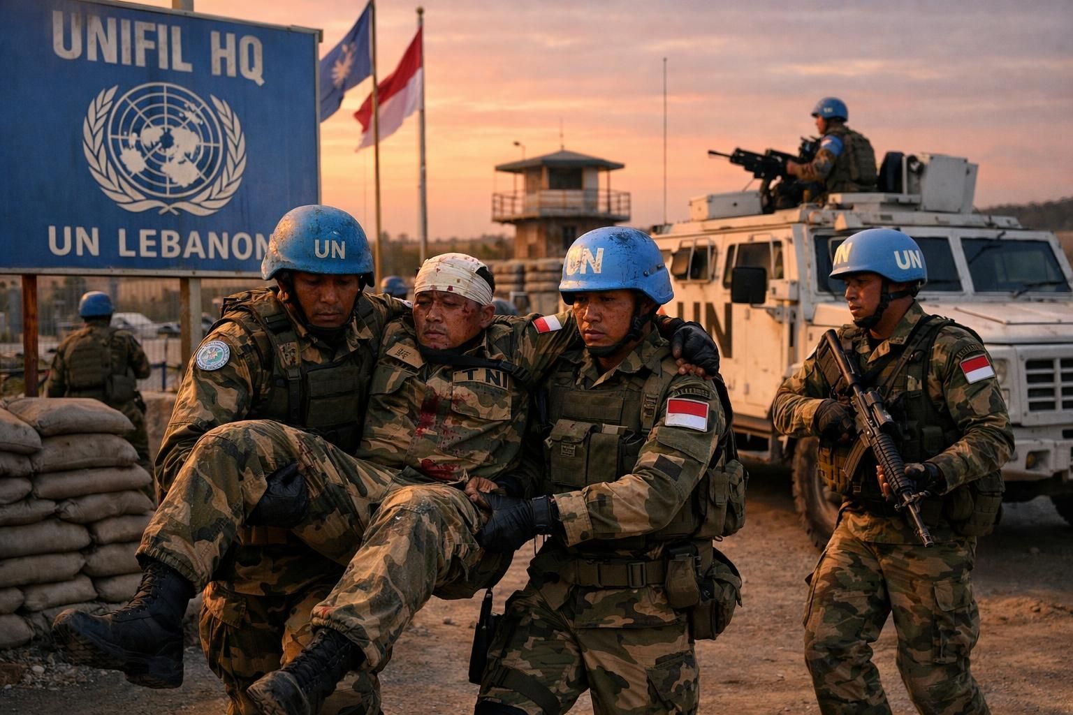tiga prajurit tni terluka akibat ledakan di markas pbb di lebanon. dapatkan berita terbaru dan detail lengkapnya di kompas.com.