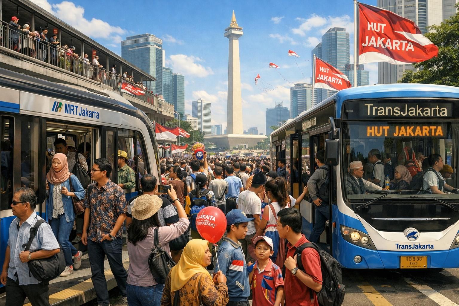 rayakan hut jakarta dengan wisata transum gratis khusus untuk warga pemegang ktp non-dki. nikmati pengalaman seru dan jelajahi destinasi menarik tanpa biaya di ibukota.
