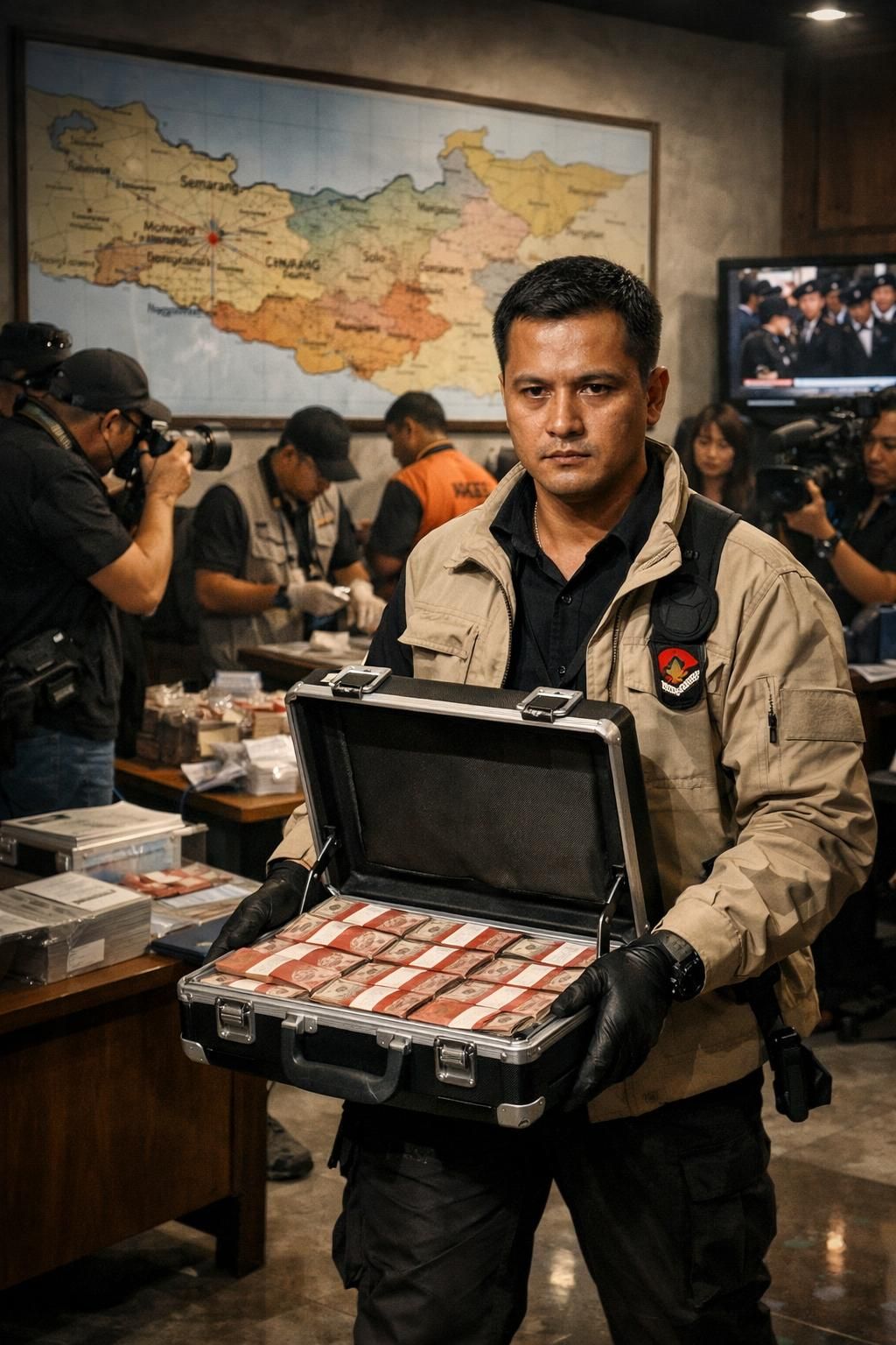 kpk berhasil menyita rp 2 miliar dari operasi tangkap tangan terhadap bupati pemalang, anom widiyantoro, dalam upaya pemberantasan korupsi di indonesia.