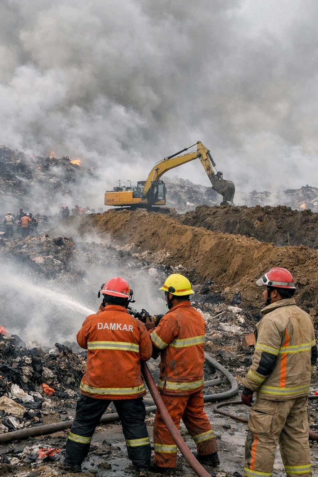 kebakaran berkepanjangan di tpa jatiwaringin memasuki hari ke-5, menyebabkan dampak signifikan dan upaya pemadaman terus berlanjut. dapatkan update terbaru di sini.
