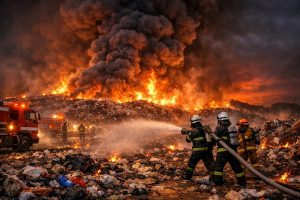 update terbaru tentang kebakaran berkepanjangan di tpa jatiwaringin yang telah berlangsung selama 5 hari, termasuk upaya pemadaman dan dampak yang ditimbulkan.