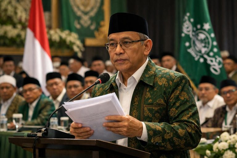 laporan pertanggungjawaban kepemimpinan gus yahya resmi disahkan dalam muktamar nu, menandai tonggak penting dalam perjalanan organisasi nu.