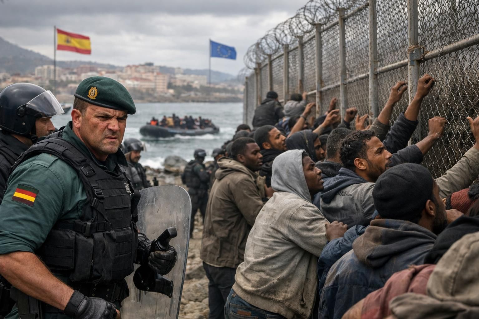 spanyol mengkritik sikap uni eropa dalam menangani krisis migran ilegal di ceuta, menyoroti ketegangan dan tantangan kebijakan migrasi bersama.