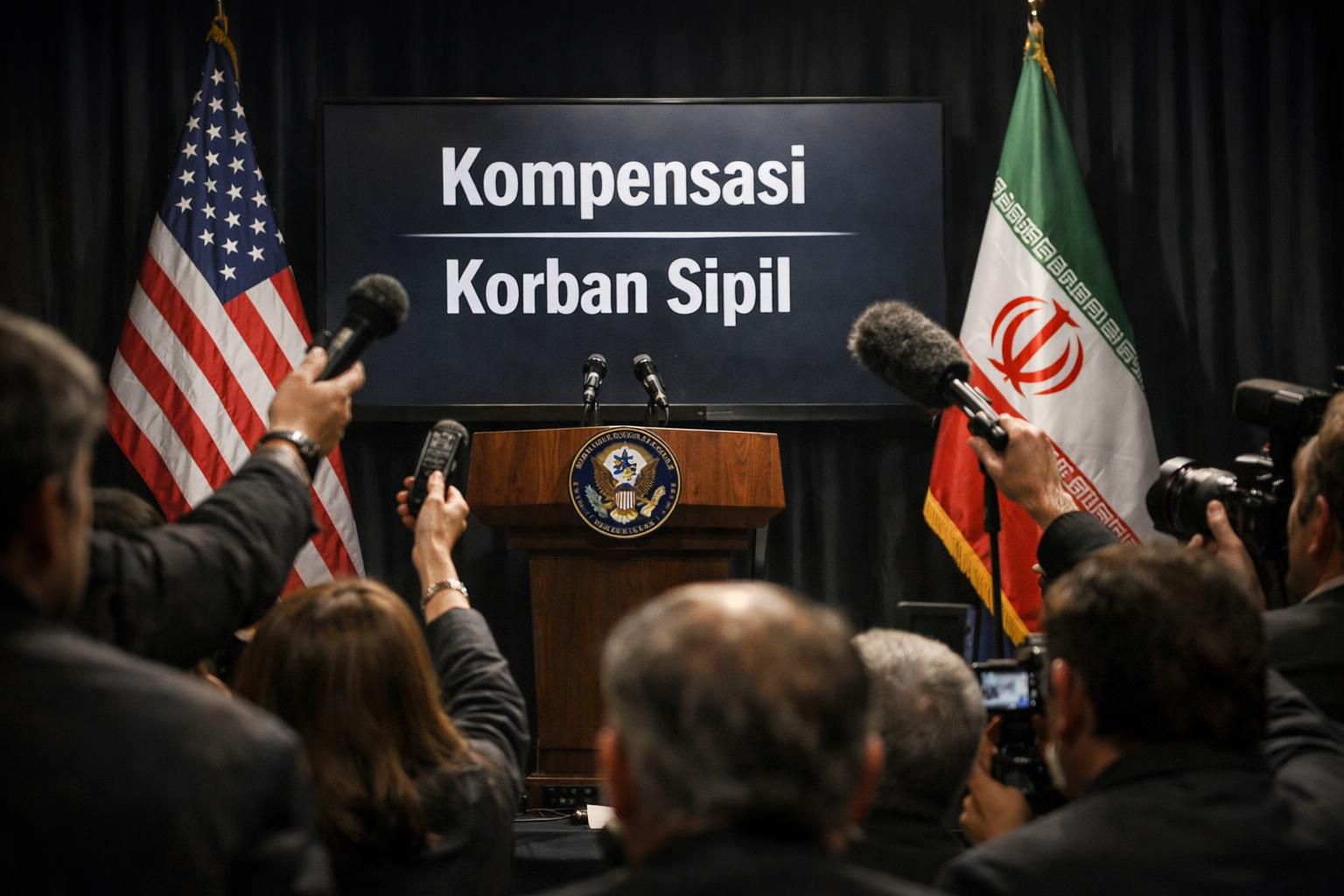 trump menuntut iran untuk membayar ganti rugi atas semua korban jiwa akibat tindakan mereka, menegaskan tanggung jawab dan keadilan bagi keluarga korban.